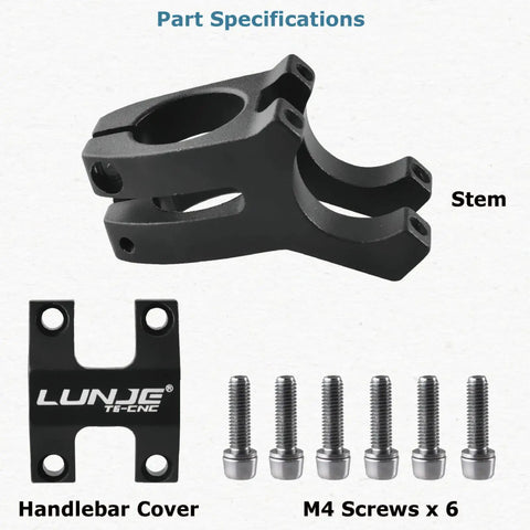 Dope Universal 31.8mm 45mm Bike Stem For Mountain Road And BMX Builds A Compact Center To Center Aluminum CNC Machined 6061