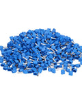 Top Tier 1000 Pcs Insulated Copper Ferrule Kit For TE7508 Terminals Perfect For Crimping AWG 20 Solid Stranded Wires with blue insulated ferrules