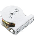Wall Mount Rope Guide Pulley For Heavy Duty Lifting, Steel Pulley Block With Low Friction Silent Bearing, Wire Roller For Winch System, Ideal For Flagpole Rope And Utility Lifting, Fits 3/8 Inch Cable Built Tough For Rough Jobs And Use With Reliable, silver metal pulley