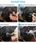 Chevy Harmonic Balancer Installation Tool for 350 Small Block and Big Block Cranks SBC BBC, step-by-step installation guide.