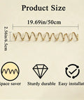 Heavy Duty Gold Wall Mounted Coat Rack With Sculpted Wavy Hooks Hanging Coats Hats Bags And Umbrellas Zero Clutter Bedroom Decor For Living Rooms And Bathrooms Top Shelf Build size and installation features.