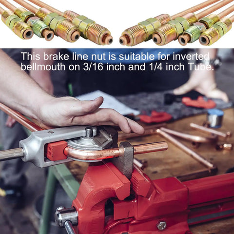 Hand bending One Quarter Inch Copper-Coated Brake Line Tubing Kit With Flexible Easy-Bend Design For Hydraulic Brakes