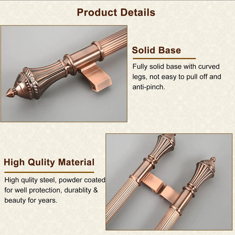 Vintage Courtyard Wooden Door Push Pull Bar Handle In Brushed Stainless Steel, Heavy Duty Door Hardware For Sliding Glass Shower Kitchen Entrance, 120 Cm Long (47.2 In), Waterproof Anti Rust Finish, Ergonomic Edge. Solid base detail