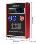 Front view of Surface Roughness Tester With 0.01μm Precision, Portable Roughness Gauge, showing digital display and measurement buttons.