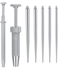 Piercing Taper Kit With Grabber Reachers And Threadless Insertion Tapers For 16G 18G 20G Jewelry Externally And Internally Threaded Guides