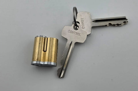 6 Pin SFIC Core A Cylinder Pinned For Best Falcon Style Locks With Control Key KA Includes Two Operating Keys Keyed Alike