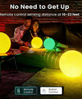 Huge 16 Inch RGB Night Light Ball With Remote Control Color Changing Waterproof Glow for Nurseries and Living Rooms