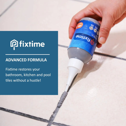 Premixed Fast Dry Gray Silicone Tile Repair Kit With Caulk Filler And Sealer For Cracked Bathroom Kitchen And Floor Tiles 225g 8 Oz DIY Friendly For Gaps And Water Leaks