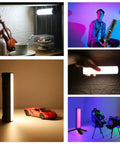 360 Degree Magnetic Handheld Light Wand With 2000mAh Battery, 2500-9000K Dimmable RGB Tube Light in various creative settings