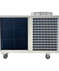 Rock Solid Industrial Air Conditioner Portable Commercial Spot Cooler 220V 61000 Btu 7200W front view with dark grille and wheels.