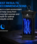 High Powered Bug Zapper 15W 4000V For Indoor And Outdoor Mosquito Killer with 365 Nm Light Attractant on table