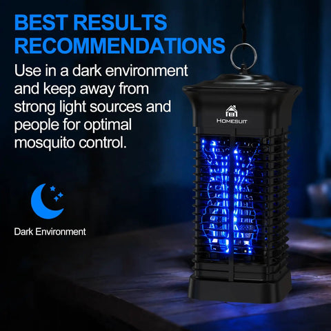 High Powered Bug Zapper 15W 4000V For Indoor And Outdoor Mosquito Killer with 365 Nm Light Attractant on table