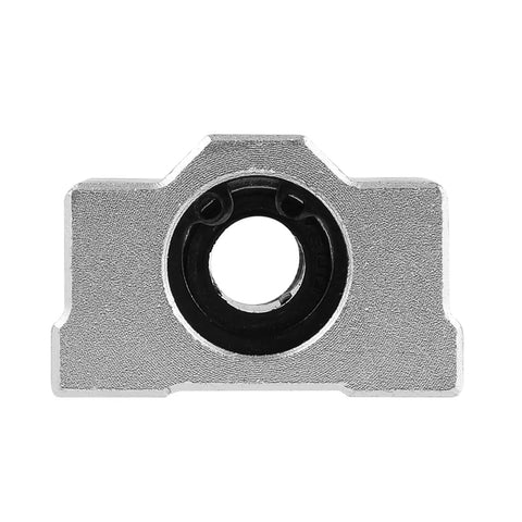 SCS8UU 8mm Linear Ball Bearing Slide Bushing For 3D Printer Parts showing smooth aluminum bushing with black bearing.