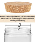 Two Pack Tapered Cork Lids For Wine Jars And Glass Bottles Easy Seal Cork Bottle Stoppers 3 X 2.76 X 0.78 Inch