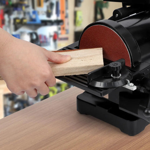 30 Inch Belt Sander With 5 Inch Disc For Woodworking, Heavy Duty Bench Power Tool With Adjustable Table, Quick Belt Swap Setup, Comes With Assorted Grit Papers, A Rock Solid Workhorse That Saves You Major Elbow Grease Daily