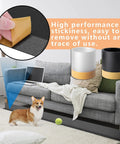 Under Couch Blocker Sofa Guard Sectional Connector Bumper That Stops Items From Sliding Under Furniture with easy removal shown