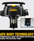 No Bull Heavy Duty 16 Gallon Wet Dry Shop Vacuum With 6.5 Peak Horsepower And 116 Cfm Airflow showing Safe Buoy technology feature.