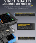Three In One Oscilloscope Multimeter And DDS Signal Generator Handheld Tool showing screen display and internal components.