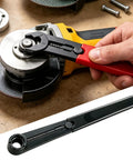Heavy Duty Multi Function Angle Grinder Wrench And Flange Nut Adjuster For Quick Disc Swaps Sander Grip used on angle grinder.