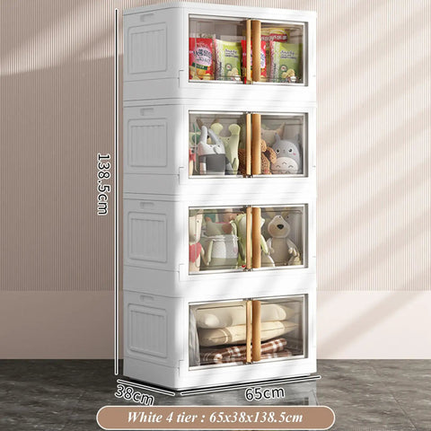 Slim Side Access White Storage Tower Featuring Stackable Plastic Bins With Secure Lids For Effortless Home Organization In Tight Spaces That Are Straight Up Built Different For Daily Use