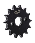Honda Drive Sprocket Chain Kit For XR100R And CRF100F Riders Front 14 Tooth shown in black metal
