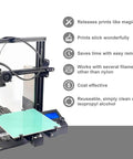 3D printer with Three Pack Garolite G10 FR4 Build Surface Sheets For 3D Printers, 235x235mm Each, showing features.