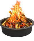 Outdoor Fire Pit Ring Kit With 33 Inch Outer Diameter And 30 Inch Inner Diameter Wood Burning Firepit Insert DIY Steel Liner