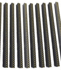 2.54mm 80 Pin Dual Row Female Socket Pin Header Kit Straight 2 X 40 Pin PCB Connector Pack Of 10 For Quick Protos And DIY Electronics