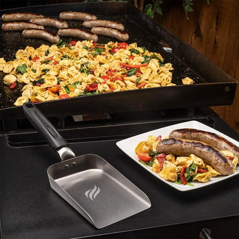 Griddle cooking with Smash Burger Press For Griddle And Grill Juicy Inside Crispy Outside Patties In Seconds Meat And Veggie Patty Maker