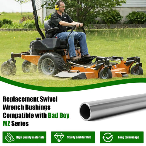 Spanner Bushing For MZ Series Mower Front Wheel With Scag Bad Boy Compatibility Delivers Beefed Up Fit And Easy Install Inner Diameter One Half Inch Outer Diameter Five Eighths Inch Height Six Inches, mower front wheel bushing