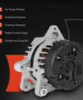 Premium Alternator For Kia Soul 2017 2019 And Hyundai Tucson 2016 2021 12V 150A With 6-Groove CW Rotation showcased in profile