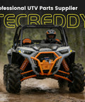 UTV driving through mud, showcasing power for Beefed Up Heavy Duty Drive Belt For RZR XP 1000 General XP 1000 XP 4 1000 Trail S And S 1000