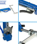 Close-up of Stainless Steel Strapping Tool Set With Spin Tensioner And Cutter Beefy Banding Plier For Hose Clamps And Cable Ties