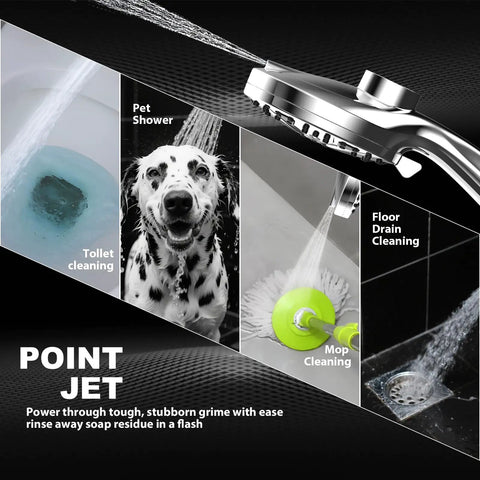 12 Inch Badass High Pressure Rain Shower Head With Detachable Handheld Spray Combo And Rock Solid Magnetic Bracket Featuring Adjustable Angle Settings For Killer Water Flow