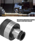 Solid Collet Chuck Holder With Torsion Overload Protection Fits Gt24 Iso for Drilling Milling And Boring Machines For Heavy Duty Use close-up on tool and machine setup.