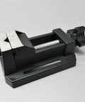 Compact Table Vise For Bench And Drill Press, Mini Precision Vise For Jewelry Hobbyists, Zinc Die Cast Construction, Grips Small Parts With Horizontal And Vertical V Grooves, Mounting Slots With Bolts Washers And Wing Nuts Included, black