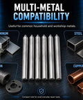 Low Temp Aluminum Welding Rods With Flux Core No Solder Powder Needed for Easy Melt and Quick Home Repairs DIY Universal Brazing Rods for Aluminum and Copper Soldering Wires 24 Pcs