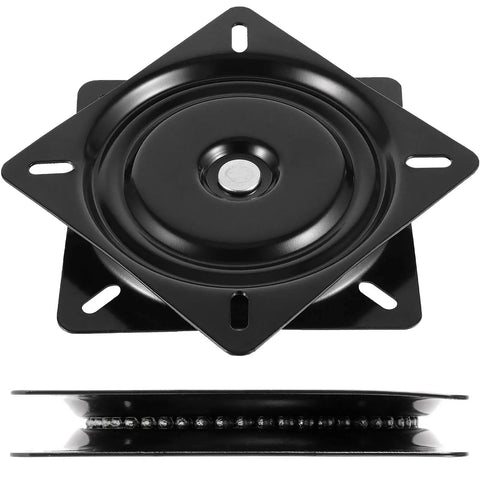 3 Piece Six And A Quarter Inch Bar Stool Swivel Plate Heavy Duty Steel Seat Swivel Base Mount For Stool And Chair Black