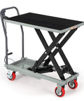 Heavy Duty Hydraulic Lift Table Cart With 500 Lbs Capacity And Badass Powder Coated Steel Frame for smooth lifting action.