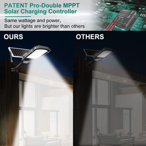 Ultra Bright 100W Solar LED Flood Light Outdoor With 18000 Lumens 6000K Daylight IP67 Waterproof comparison with other lights