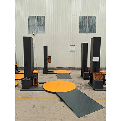 Automatic Pallet Stretch Wrapping Machine With Advanced Plc Interface engineered for heavy duty use, showcasing efficient wrapping stations.