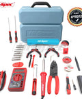 84 Piece Electronics Soldering Kit With Multimeter And Repair Tools For PCBs And Computers Including A 60W Soldering Iron And Blue ESD Mat