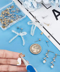 304 Stainless Steel Earring Posts 20 Pairs Flat Back Stud Posts With Loop Ball Ear Pins And Butterfly Backs For DIY Jewelry Making Size About 16Mm Long 7Mm Wide 2Mm Hole, assorted studs