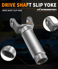 Slip Yoke For 1310 U Joint 1.375 Inch 16 Spline, 7.875 Inch Center To End, 3.469 Inch Outer Yoke, Driveshaft U Joint Replacement Part For Trucks And SUVs; silver steel driveshaft slip yoke