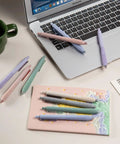Gel Pen Set With 0.5mm Fine Point Black Ink For Smooth Retractable Writing Perfect For Office And School 12 Count With Comfortable Non Slip Grip A Go To Everyday Carry Essential For Clear Bold Lines on notebook and laptop