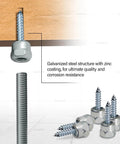 Woodwork Ready Quick Install Screw Anchor For One Quarter Inch Threaded Rod No Predrilling Required Steel With Zinc Finish