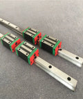 Two Piece Linear Guide Rail Kit With HGH15CA Slider And HGW15CC Flange For CNC Machines And 3D Printers, 800mm Rail, High Precision Linear Motion System For Small Motion Devices, metal rails and sliders