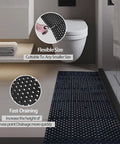 Anti Fatigue Drainage Rubber Floor Mat Roll 83 By 36 Inch Non Slip Heavy Duty For Kitchen Bar Restaurant Wet Areas With Holes Quick Drain Slip Resistant Commercial Grade Mat Use Indoors in bathroom
