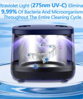 Keep Your Dental Gear Squeaky Clean With This Heavy Duty Ultrasonic Cleaning Machine For Braces Dentures Jewelry Toothbrush Heads And Baby Essentials Daily with ultraviolet light removing bacteria.