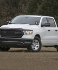 2009-2018 Dodge Ram with Ditch Light Brackets For Hood Hinges Mounts For Offroad LED Pod Light And Work Light installed, black